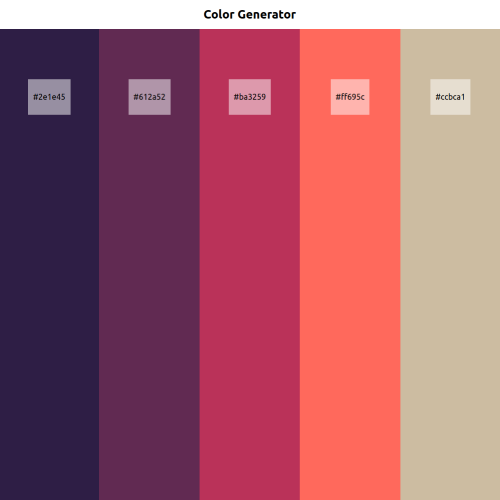 Color Generator project screenshot