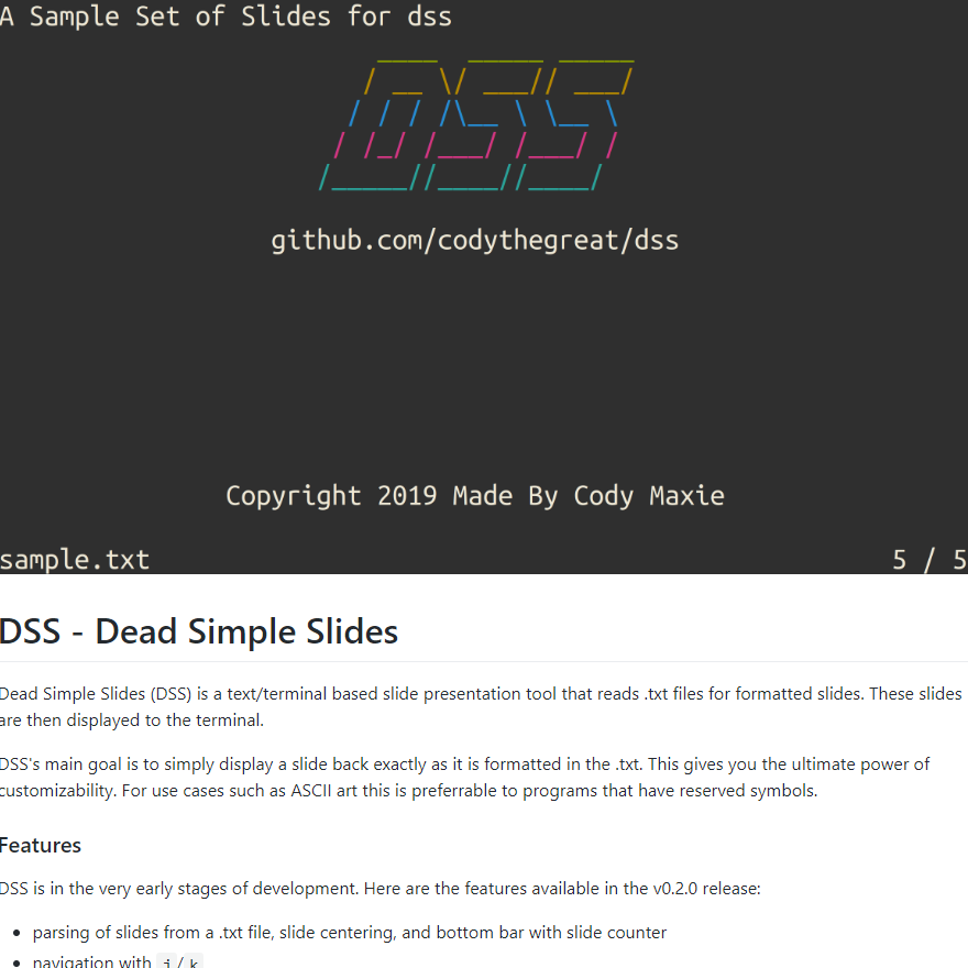 Dead Simple Slides project screenshot